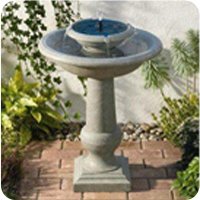 Smart Solar SS24220R01 Solar 2-Tier fountain Chatsworth Resin Stone by Smart Solar