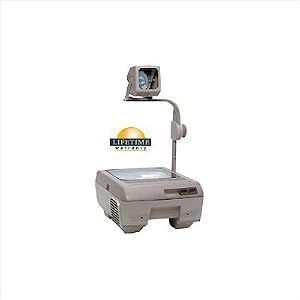 Portable Closed Head Double Lens Overhead Projector (3000 lumens) with Fold Down Arm and... by 