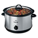 Rival 33511LD-C 5-Quart Crock-Pot Slow Cooker with Bonus Little Dipper, Stainless Steel