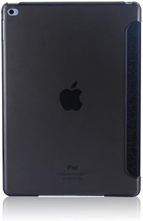 ipad air 2 case, Simple Innovation *Smart Silk Series* Smart Cover+See Through Hard Back Cover, Elegant Ultra Slim Lightweight Design, Auto Wake Up/Sleep Function, Scratch-Resistant. Specially Design for ipad air 2, 2014 Release Edition. (Black)