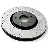 Rotora (R.44103.1C) Front Drilled and Slotted Brake Rotors - Turbo - LEFT