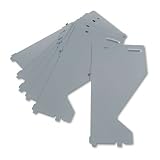 HON® Extra Shelf Dividers for HON Lateral Files, Metal, 15 x 7-1/2, Gray, 10/Pack