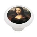 Mona Lisa by Da Vinci Decorative High Gloss Ceramic Drawer Knob
