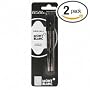 Original Mont Blanc Fine Point Black Rollerball Refills - Made in Germany (2 Pack)