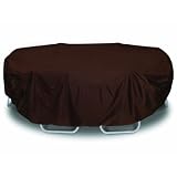 Two Dogs Designs 110-Inch Oval/Rectangle Table and Chairs Cover, Chocolate Brown