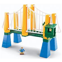GeoTrax: Sky High Suspension Bridge with Figure by 
