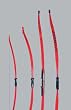 Set of 4 - Fiberglass Recurve Archery Bow - AMO 40 - 9 lbs. (4.1kg) ages 7-10