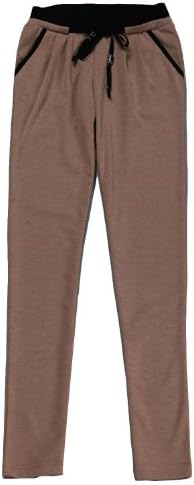 BKBY Women's Fashion Slim Fit Ankle Length Casual Pants-Khaki-M