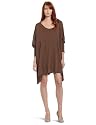 Rachel Pally Womens Slouchy Georgie Dress, Brown Sugar, Large