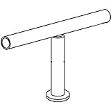 ロイヤル こぼれ止めジョイント180° 45mm クローム KT-180