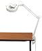 ALVIN® Deluxe Large Swing Arm Magnifier Lamp White