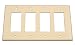 Leviton 80612-T 4-Gang Decora/GFCI Device Decora Wallplate, Midway Size, Thermoset, Device Mount, Light Almond Leviton 80612-T 4-Gang Decora/GFCI Device Decora Wallplate, Midway Size, Thermoset, Device Mount, Light Almond