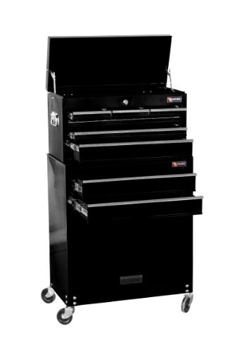 24 Black Metal Tool Cabinet Combo