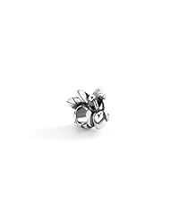 Bumblebee Charm in Silver for 3mm Charm Bracelets