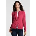Women's Fine Gauge Cascade Ruffle Cardigan