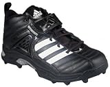 Adidas Mens Pro Intim 3/4 MD Black/White/Metallic Silver Cleats shoe