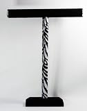 Black Velvet Necklace T-Bar Jewelry Display Stand 18H