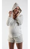Hip Long Sleeve Maternity Hoodie