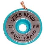 Easy Braid Desoldering Braid, Quick Braid, .125, 5', Brown,