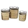 Cane baskets, 'Nature' (set of 3)