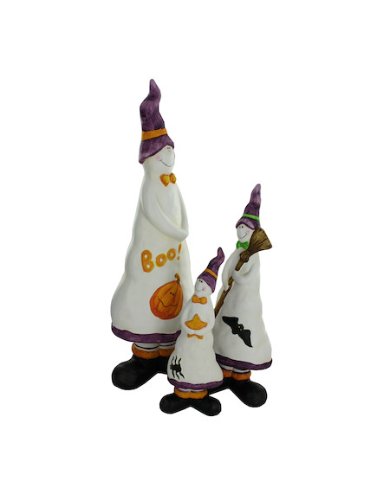 Terra Cotta Ghost Family Halloween Decoration