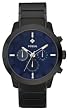 Fossil #FS4606 Men's Black IP Blue Dial Chronograph Watch