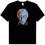 Star Trek BALOK HEAD Alien Classic Adult Black T-shirt