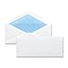 Business Source No.10 Regular Tint Security Envelopes - Security - #10-4 1/8" Width x 9 1/2" Length - 24 lb - Gummed - Wove - 500 / Box - White