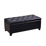 Handy Living 340CL-AAA19-084 Microfiber Chaise, Black