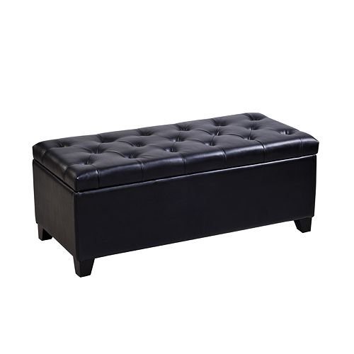 Handy Living 340CL-AAA19-084 Microfiber Chaise, Black