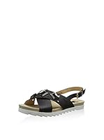 Giudecca Sandalias planas (Negro)