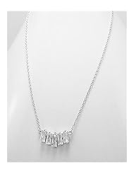 CZ Necklace In 92.5 Sterling Silver
