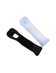 Office Product: Yueton 2pcs Black and White Replacement Extended Silicone Protective Skin Case Cover for Nintendo Wii Motion Plus Remote Controller (L) - Blovess