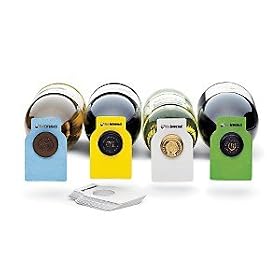 100 Wine Enthusiast Color Coded Wine Bottle Tags by Wine Enthusiast