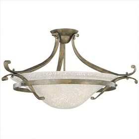 Empress Semi Flush Ceiling Light in Artisan Bronze by Thomas Lighting