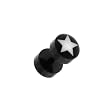 Stainless Steel Fake Plugs - Star - Sold as a Pair Stainless Steel Fake Plugs - Star - Sold as a Pair