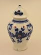 Dollhouse Miniature Blue and White Floral Ginger Jar.