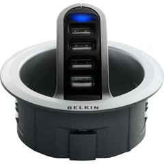 Belkin Front-Access In-Desk USB Hub 3-Inch (F5U201-KIT)