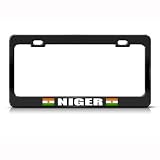 Niger Flag Black Country Metal license plate frame Tag Holder