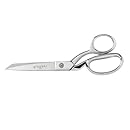Gingher 8-Inch Micro-Serrated Edge Knife Edge Dressmaker's Shears, Blunt Tip