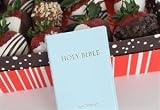 Baby's First Bible in Blue with 12 Berry Gift Box