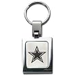 Dallas Cowboys Steel Square Key Chain - NFL Football Fan Shop Sports Team Merchandise