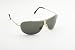 Zoom Underground Sunglasses Classic Aviator with Large Gold Polish Frame, Brown Crystal Tip, Brow Detail/Green Lenses, Large