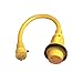Marinco Marine Electrical Shore Power Pigtail Adapter, Yellow