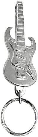 Dan Jewelers Guitar Pewter Ring Pocket Clip Keychain Key Chain