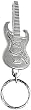 Guitar Pewter Ring Pocket Clip Keychain Key Chain