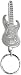 Guitar Pewter Ring Pocket Clip Keychain Key Chain