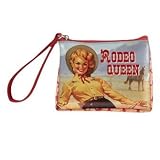 Retro Cowgirl Hat Rodeo Queen Western Coin Purse Wallet Bag New