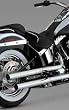 Vance and Hines Motorcycle Exhaust / Harley Davidson 07-08 Softail / Straightshot HS Slipons / Pt # 16833