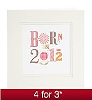 Frame It Born In 2012 Girl Birthday Card